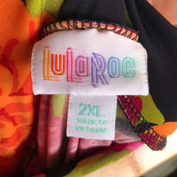 Lularoe Floral maxi skirt women Plus Sz 2x - Picture 3 of 3